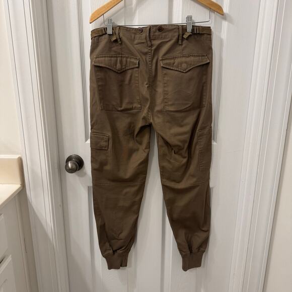 Vince Womens Cargo Jogger Pants Size 4 Green/Brown Military Slouchy Utility - Picture 2 of 8